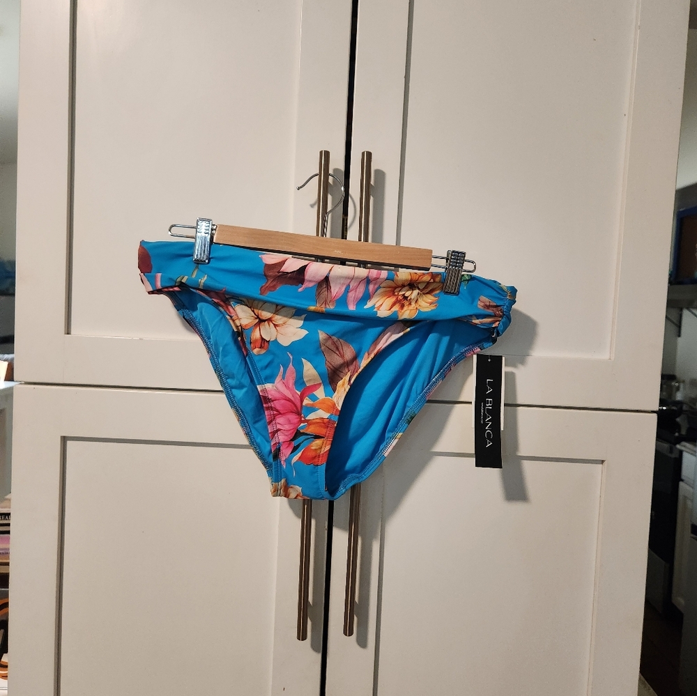 La Blanca ,Bottom swimwear,blue floral design Sz12